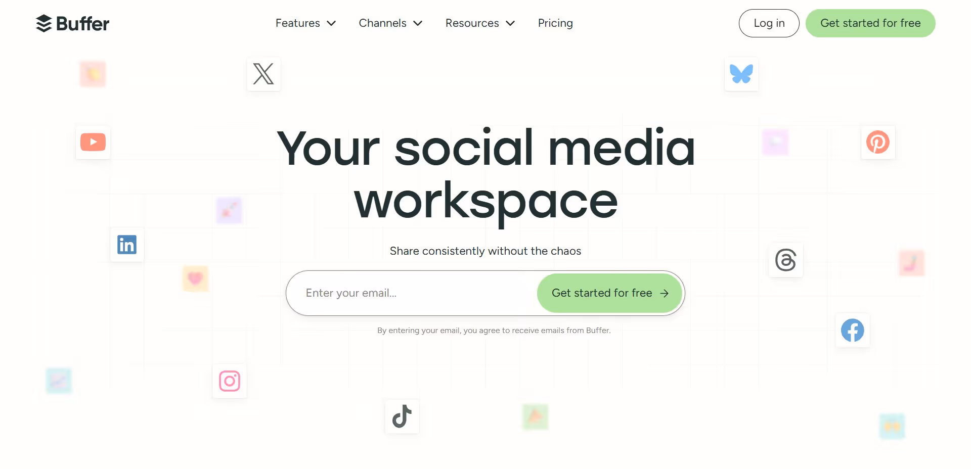 Buffer homepage