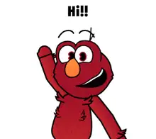 Elmo waving and saying Hi!!
