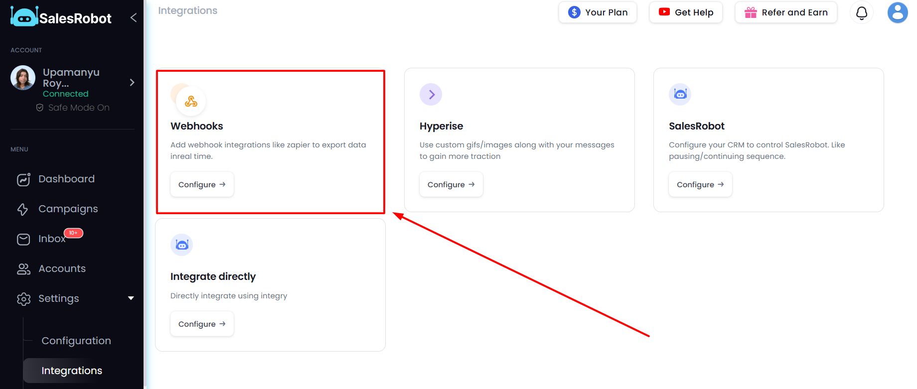 SalesRobot integrations