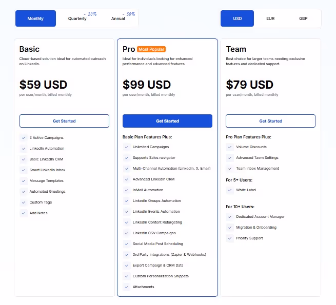 MeetAlfred pricing