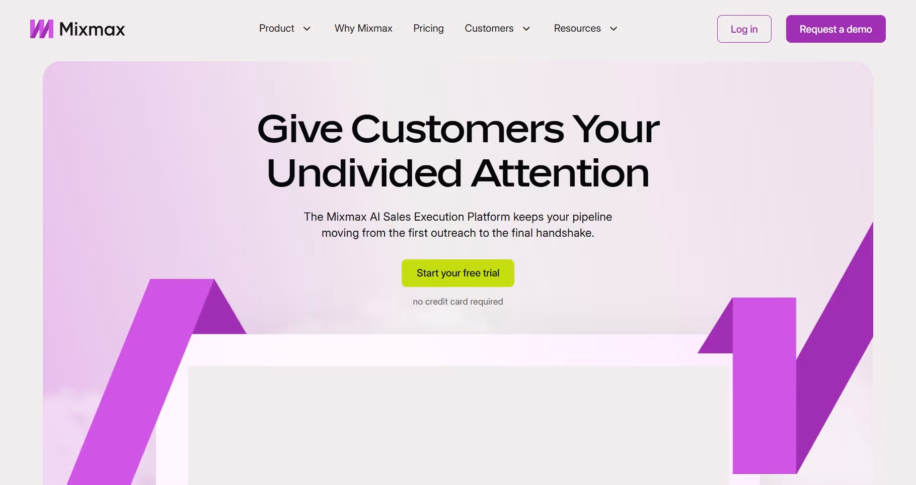 Mixmax mainpage