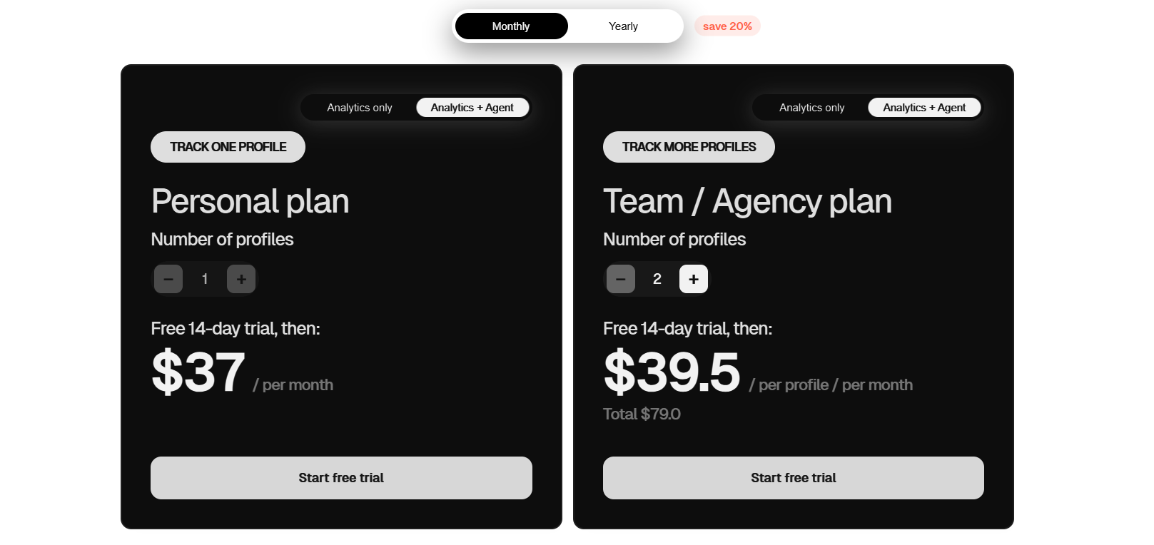 Shieldapp pricing plans