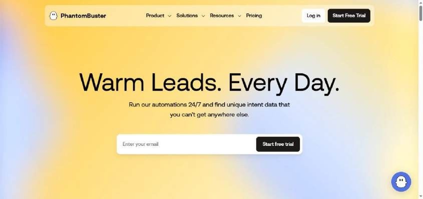 Phantombuster homepage