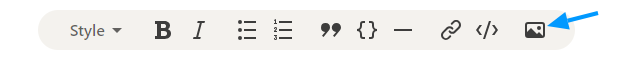 Image icon on the LinkedIn article page.