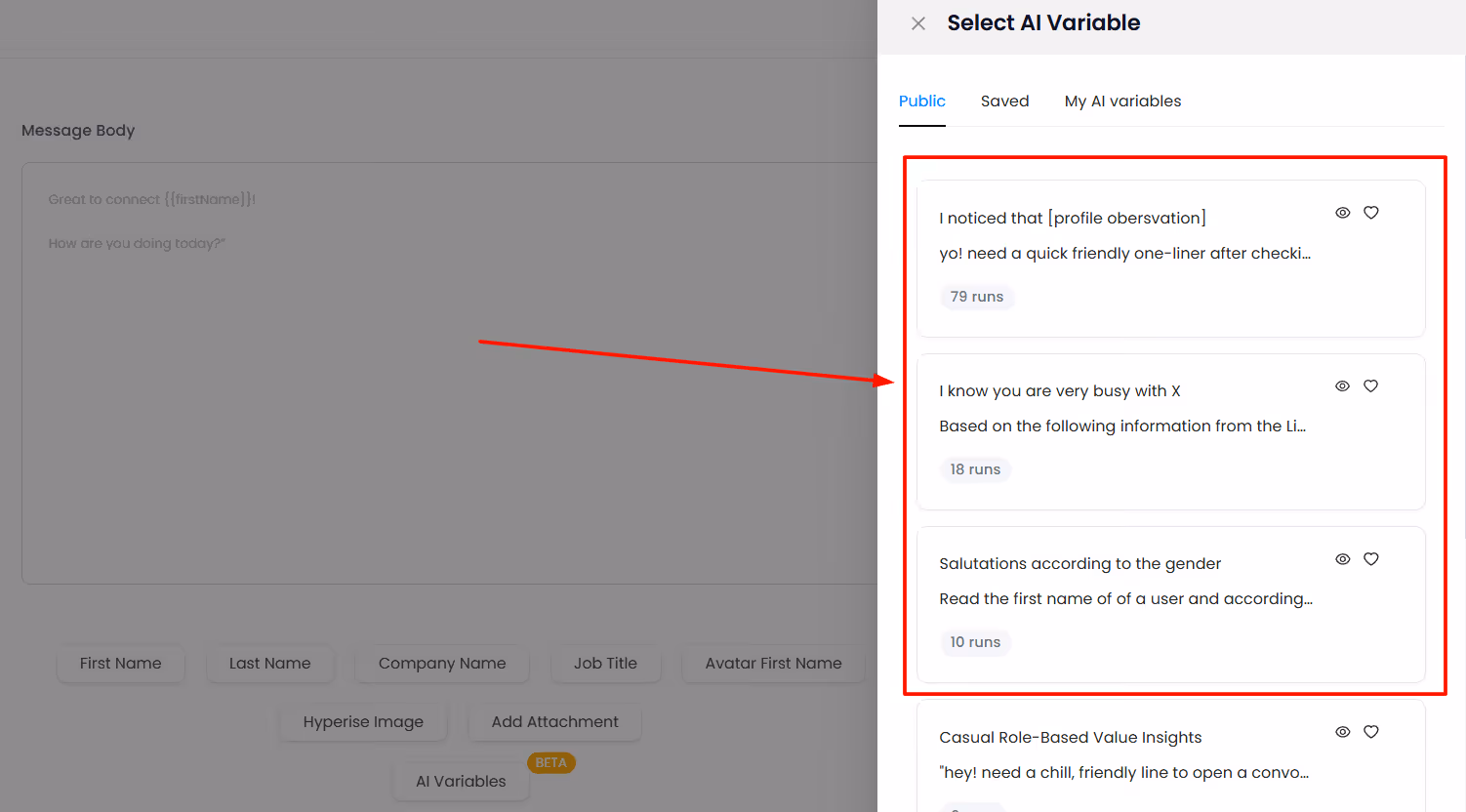 AI Variables in Sales