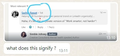 th emessage my friend sent to me out of the blue. 