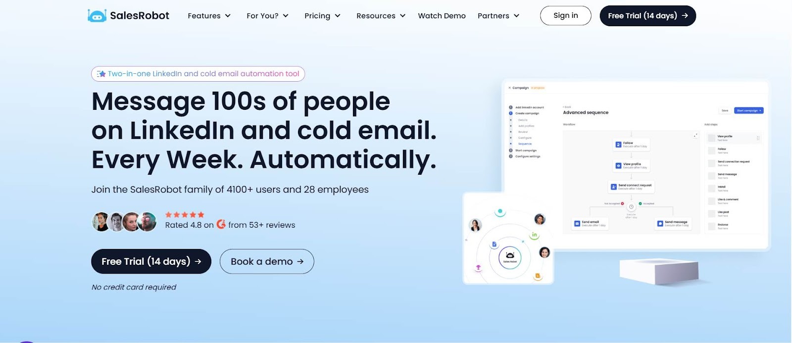 SalesRobot Homepage