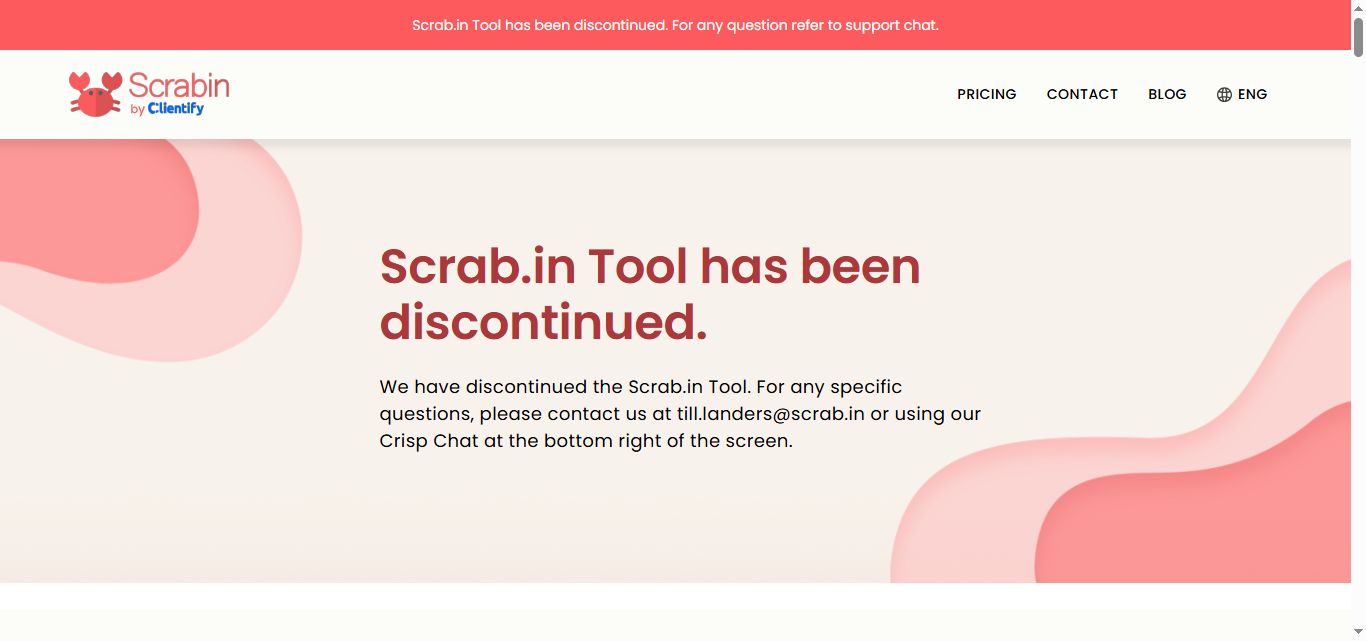 Scrabin homepage screenshot