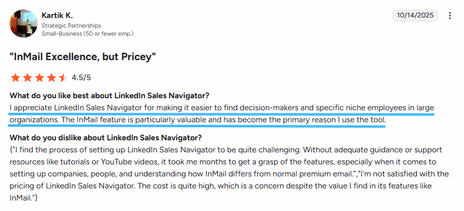 sales nav pricing