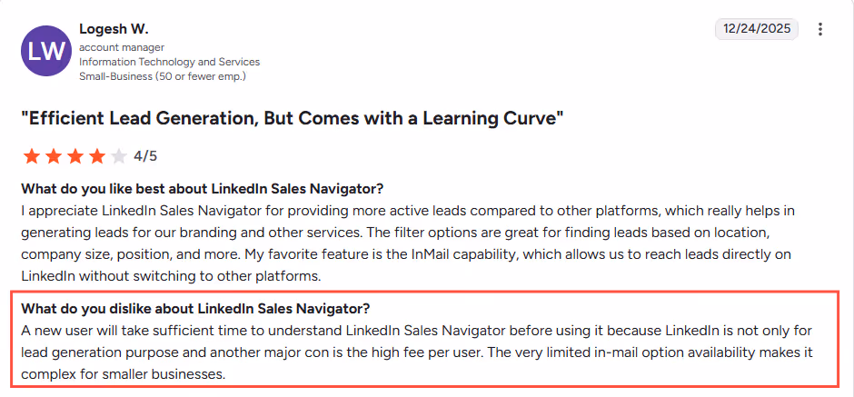 sales nav review