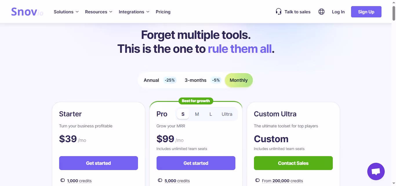 Snov.io pricing