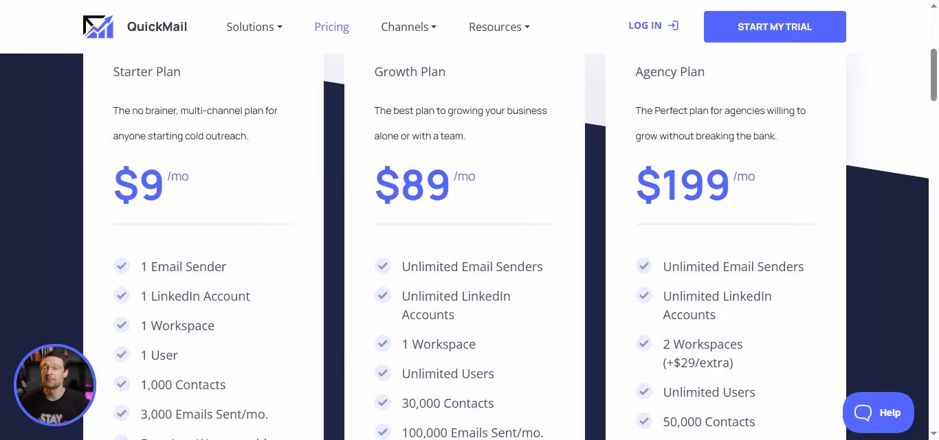 Quickmail pricing
