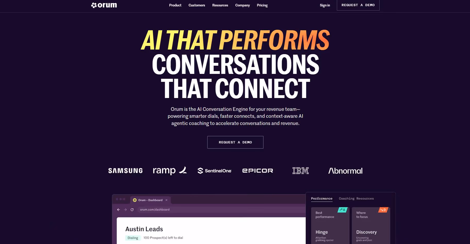 Orum Homepage