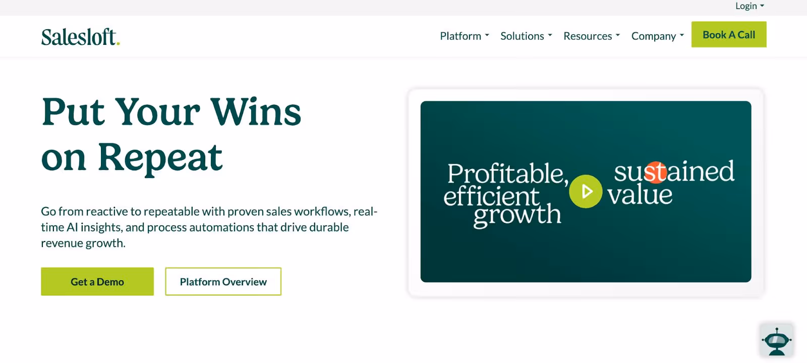 Salesloft homepage