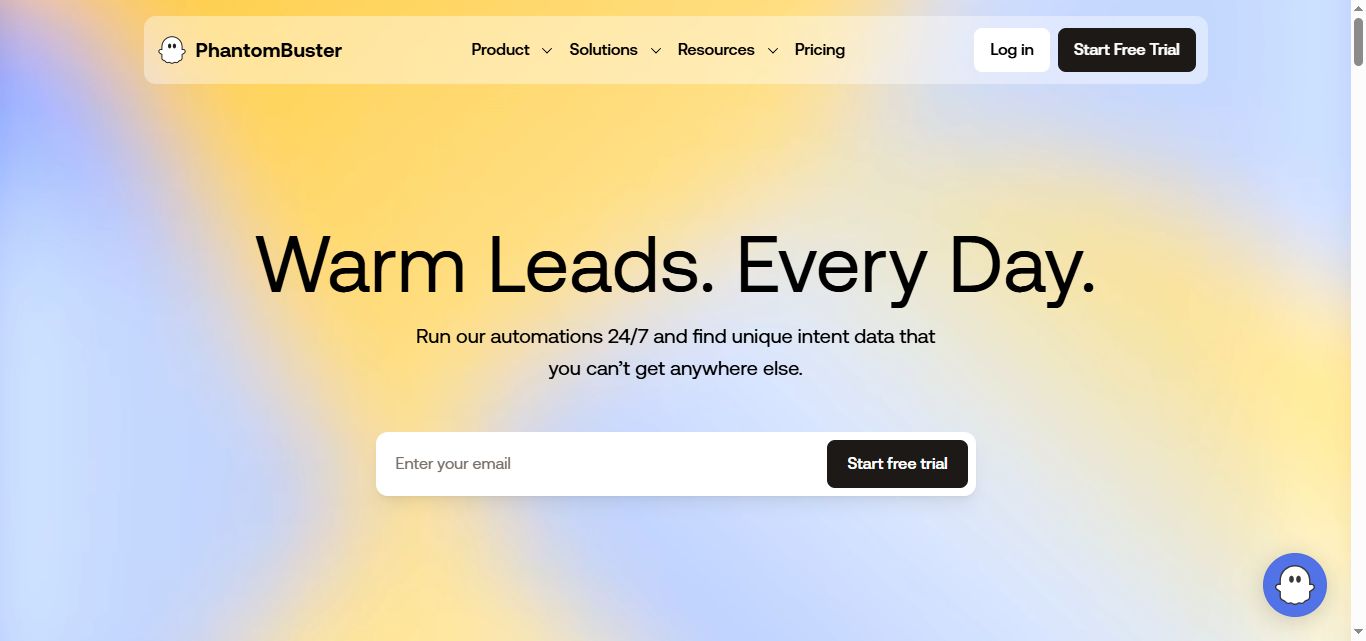 PhantomBuster homepage