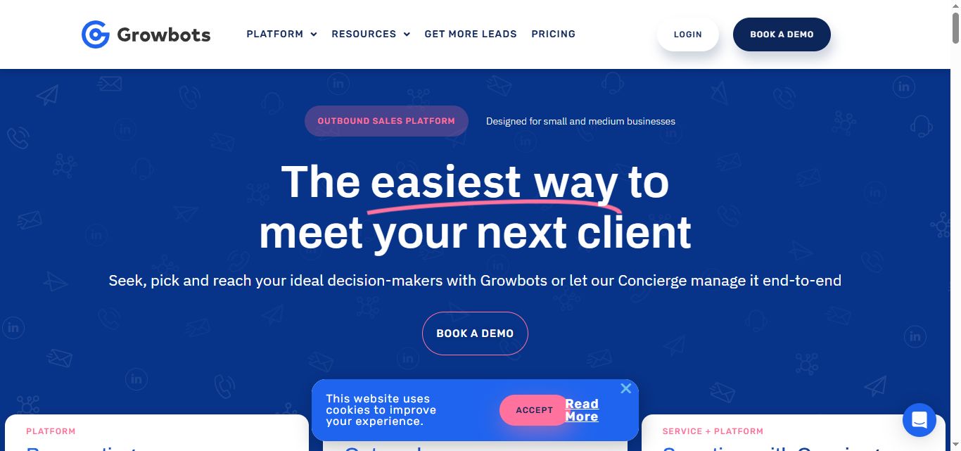 Growbots homepage