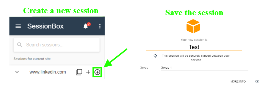 Session box account onboarding setup