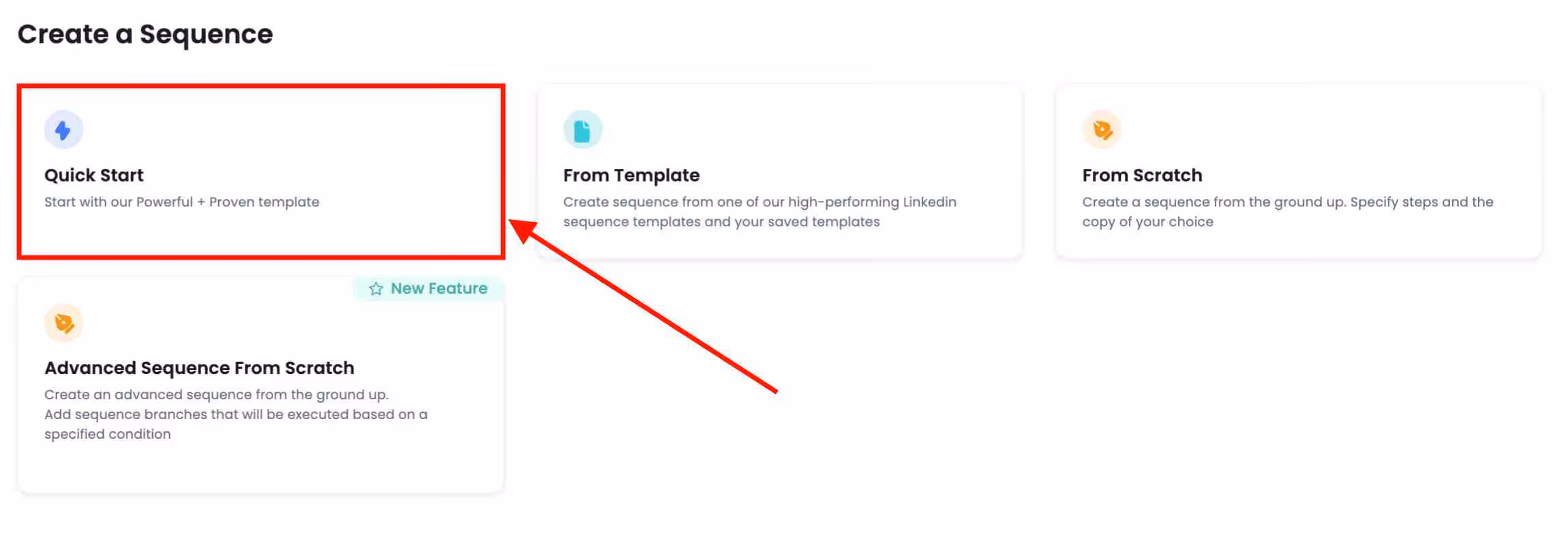 Step 5 to create new campaign on SalesRobot 