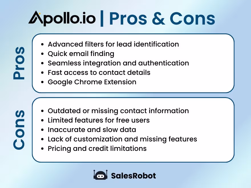 Apollo pros and cons