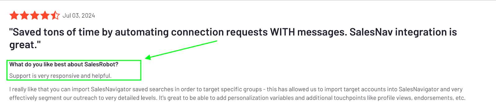 SalesRobot G2 review