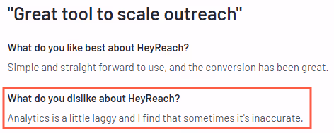heyReach g2 review