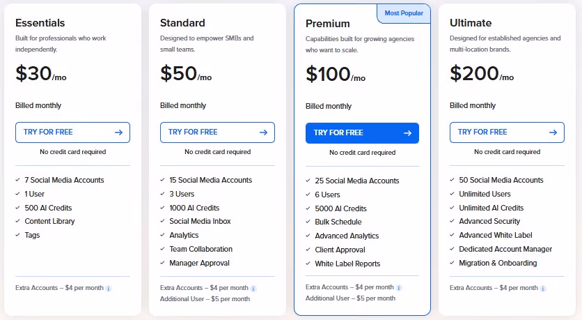 Socialpilot pricing