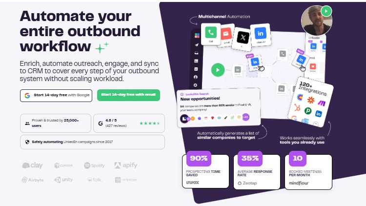 LaGrowth machine homepage