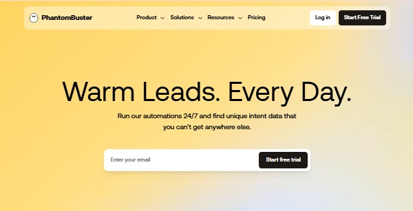 Phantombuster homepage