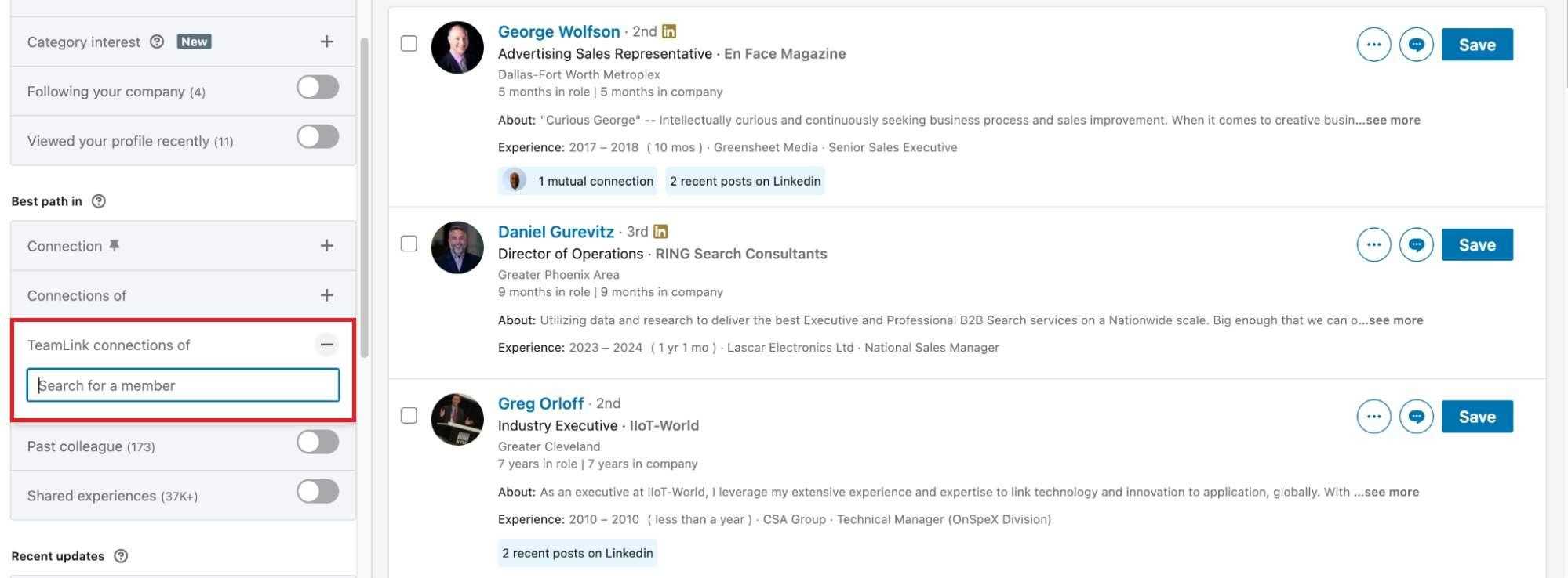 warm introduction in linkedin sales navigator