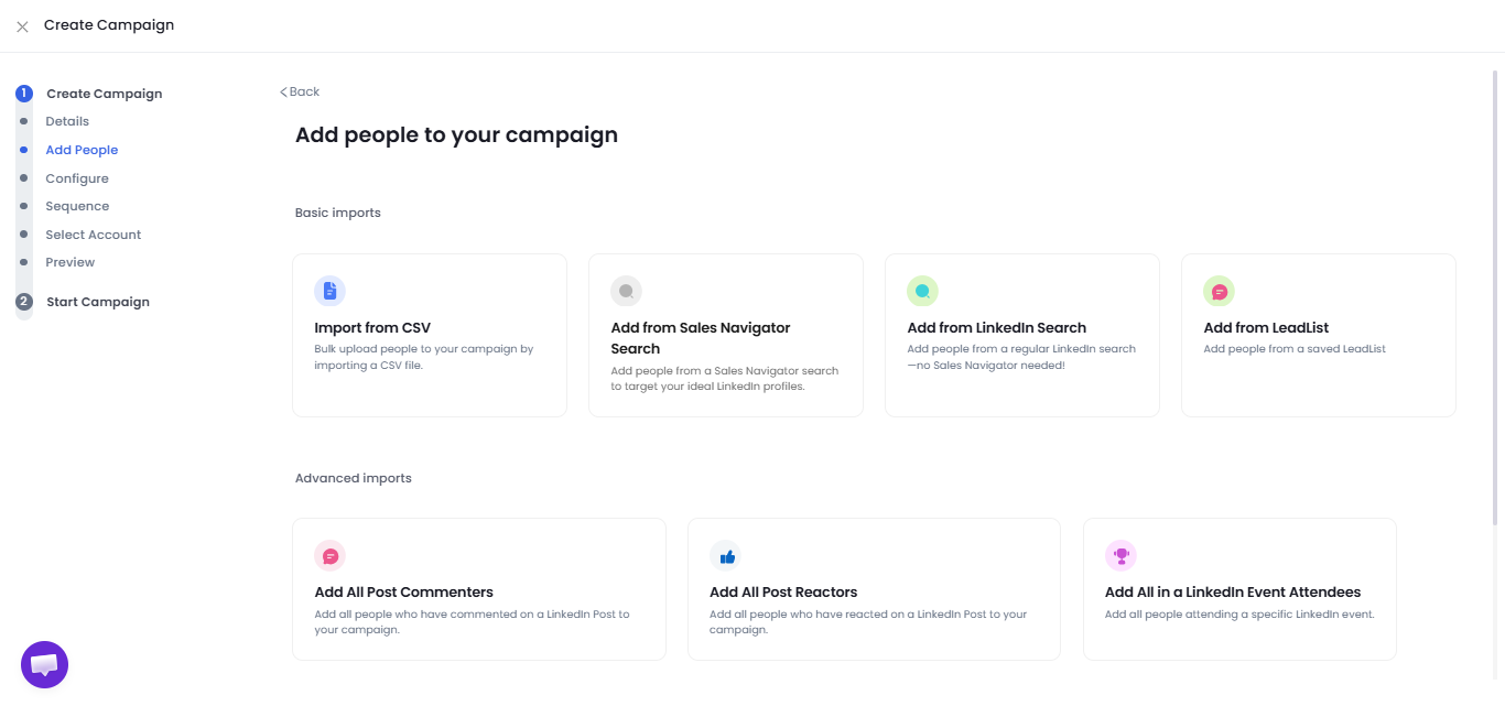 add profiles to campaign
