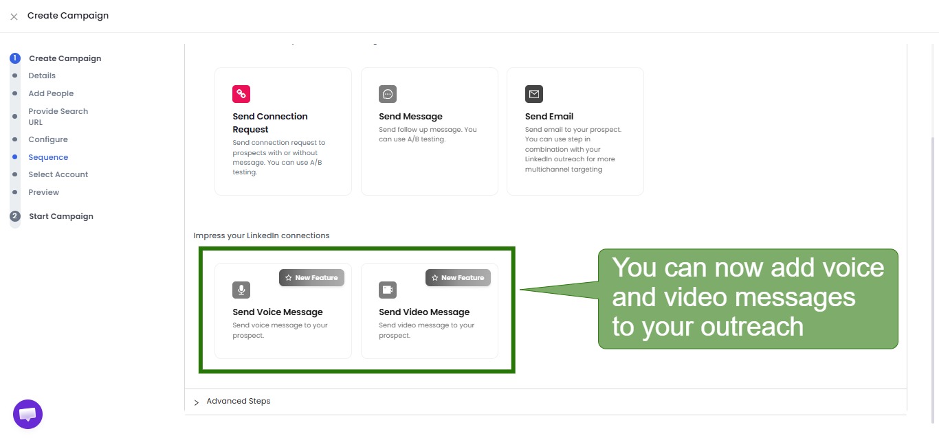add voice and video messages