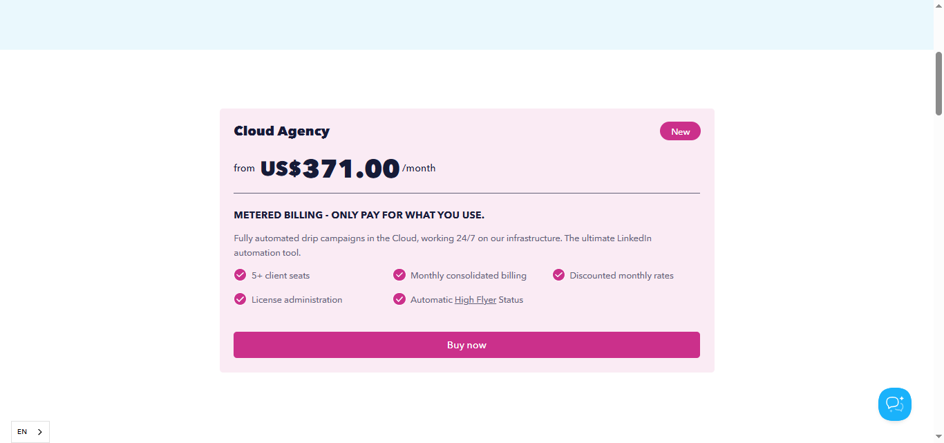 Duxsoup agency pricing model