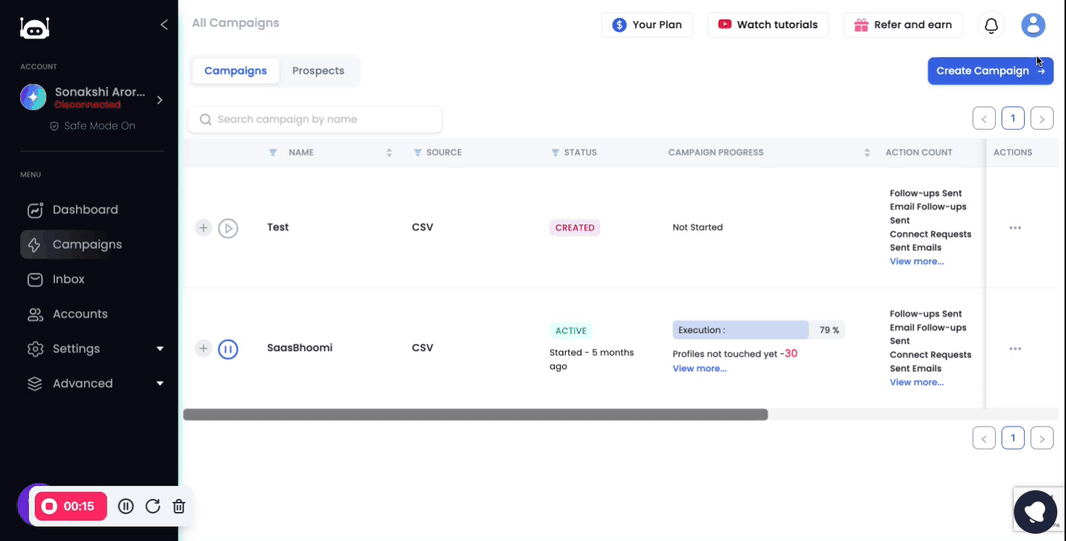 add people to your campaign
