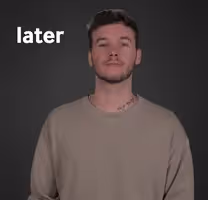 guy saying "later" and then dissapearing