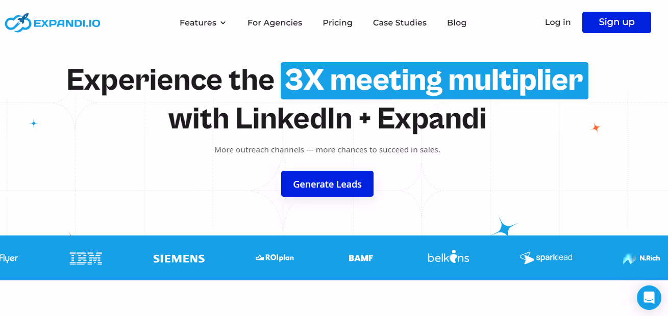Expandi homepage
