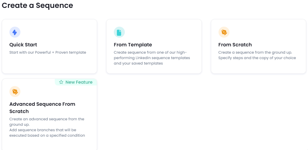 Create message sequence multiple options in SalesRobot.