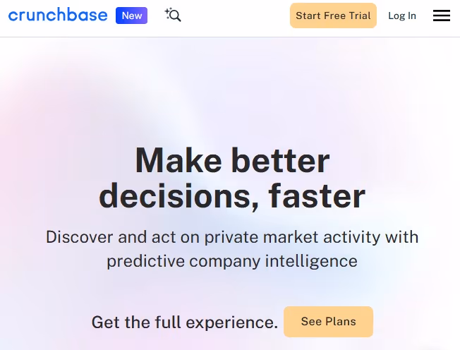 Crunchbase: Make better decisions, faster.