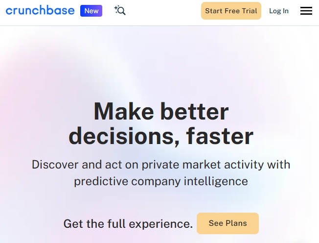 Crunchbase: Make better decisions, faster.