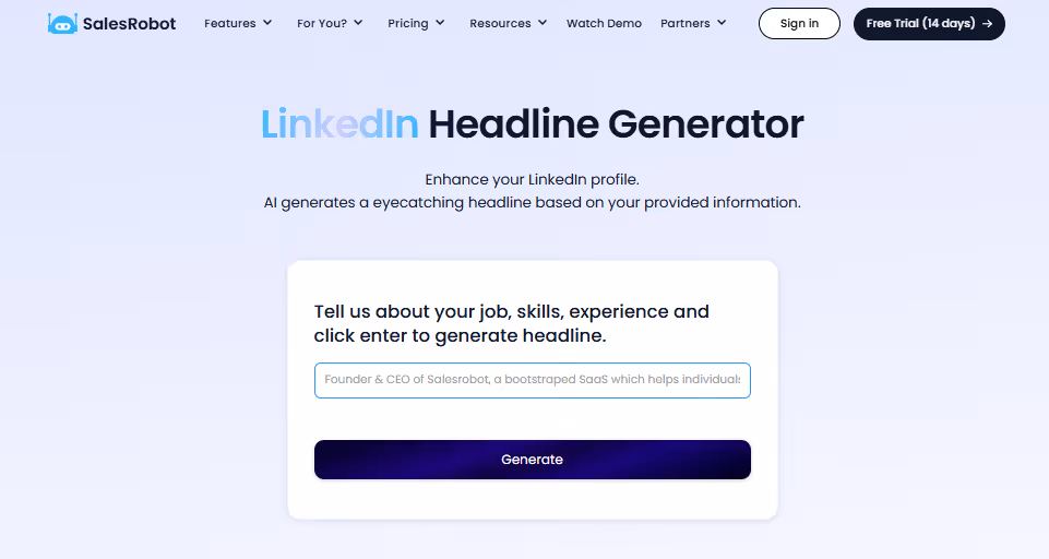 linkedin headline generator