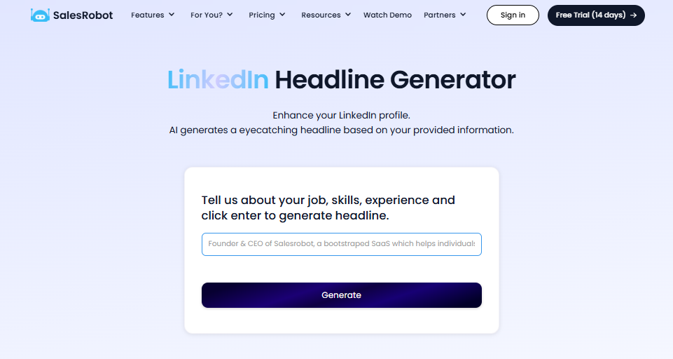linkedin headline generator