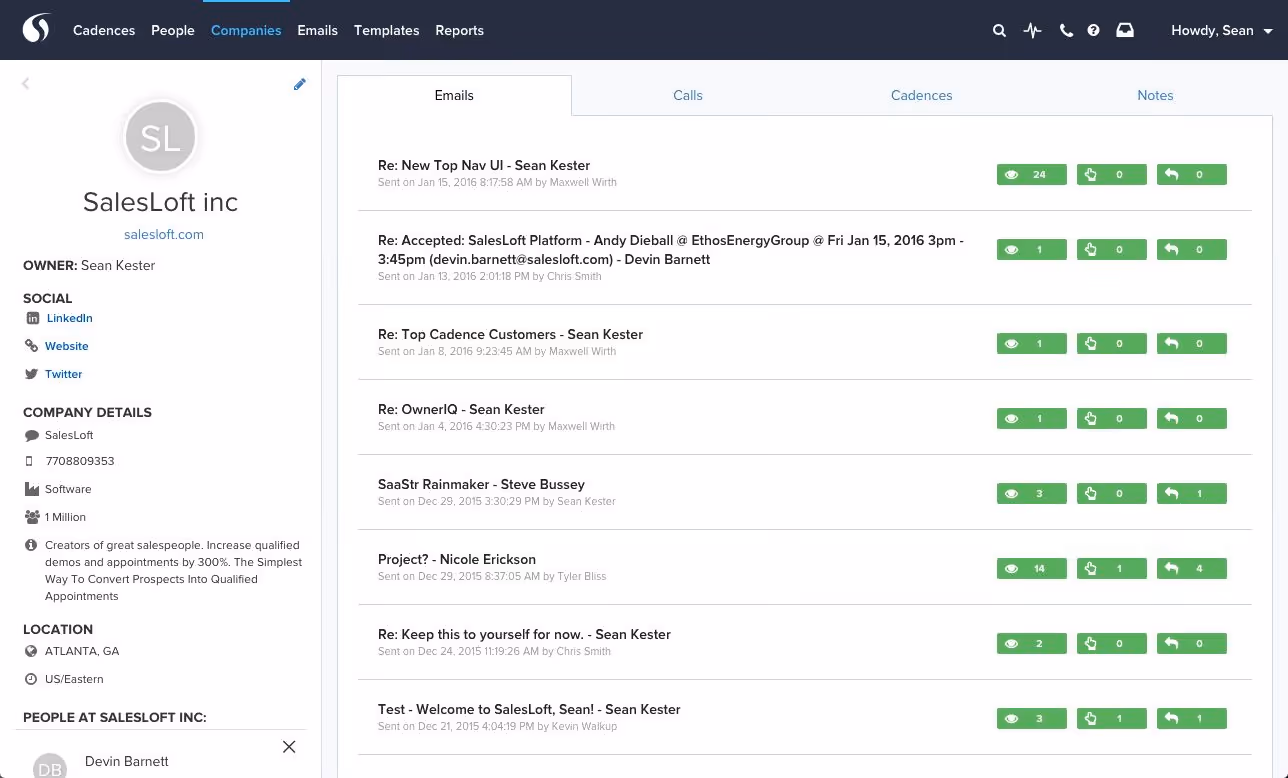 salesloft settings