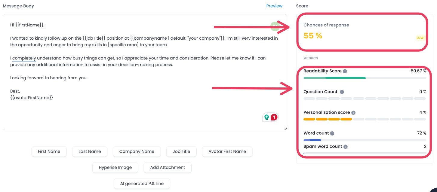 After interview Follow up email template 4