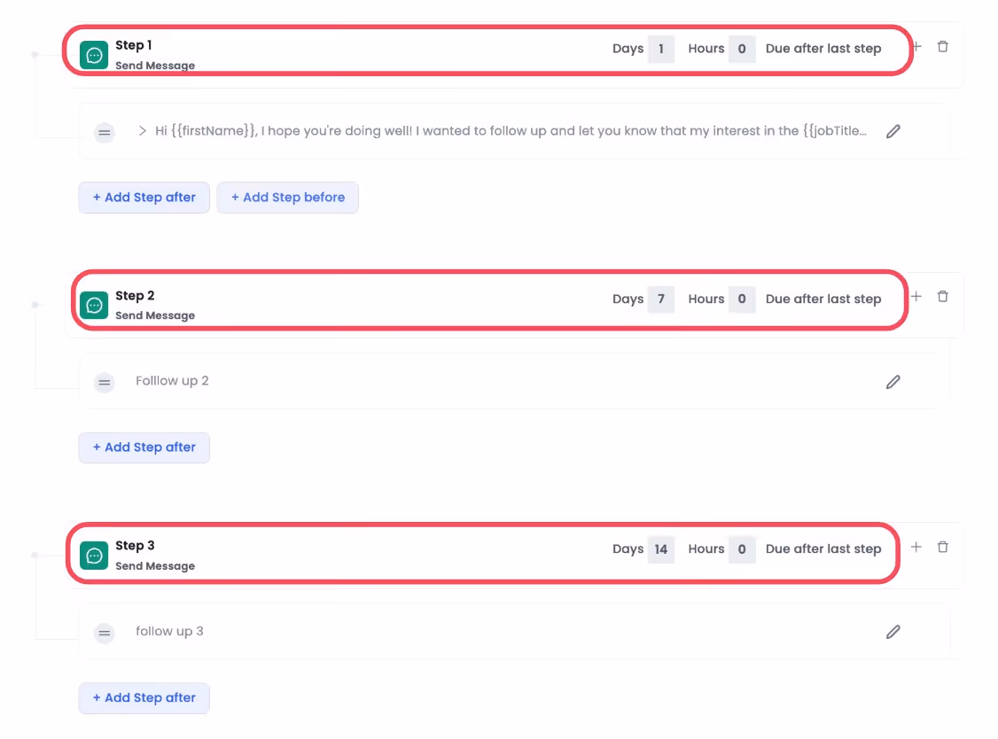 SalesRobot follow up feature
