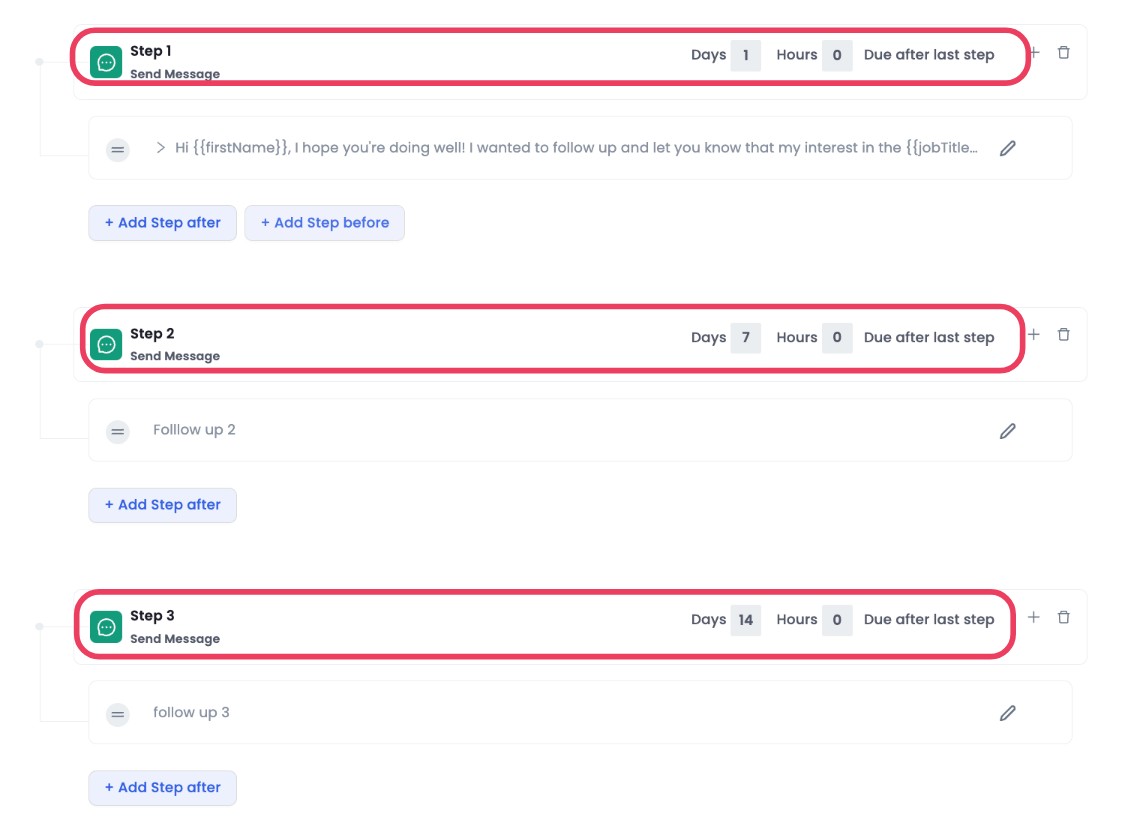 SalesRobot follow up feature