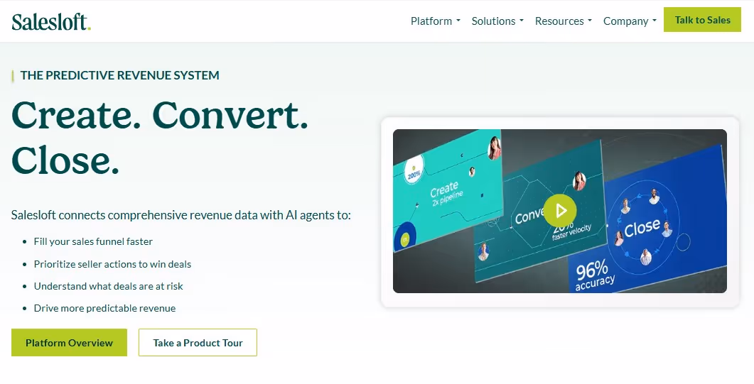 Salesloft: The Predictive Revenue System.