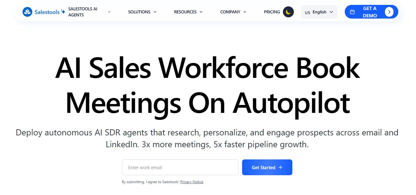AI Sales Workforce Book Meetings On Autopilot.
