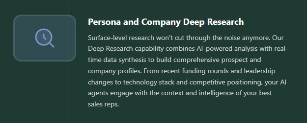 SalesTools AI Agents homepage with headline "Time your outreach perfectly with real-time intent signals