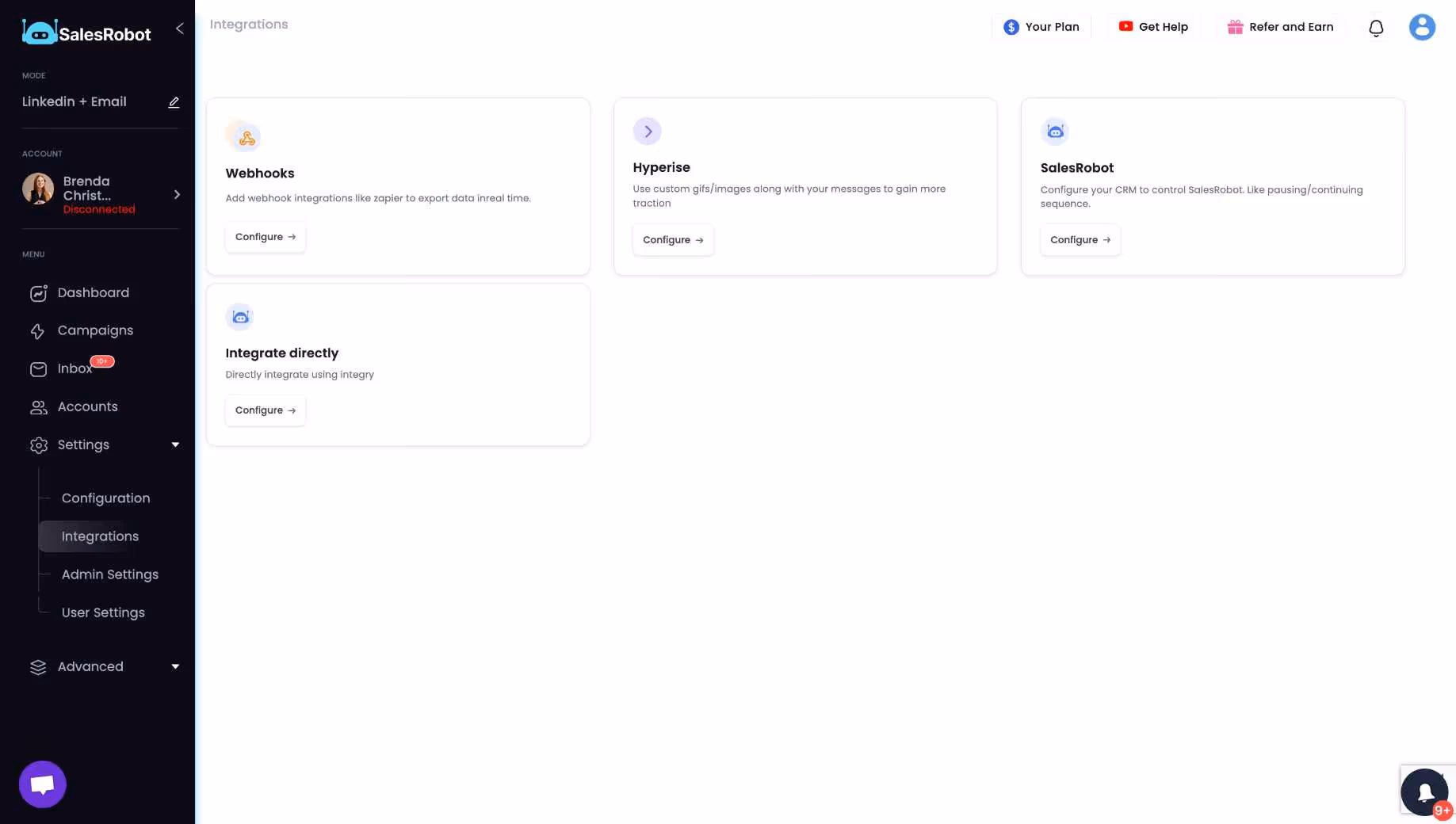 SalesRobot integrations