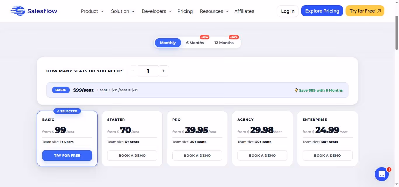salesflow price