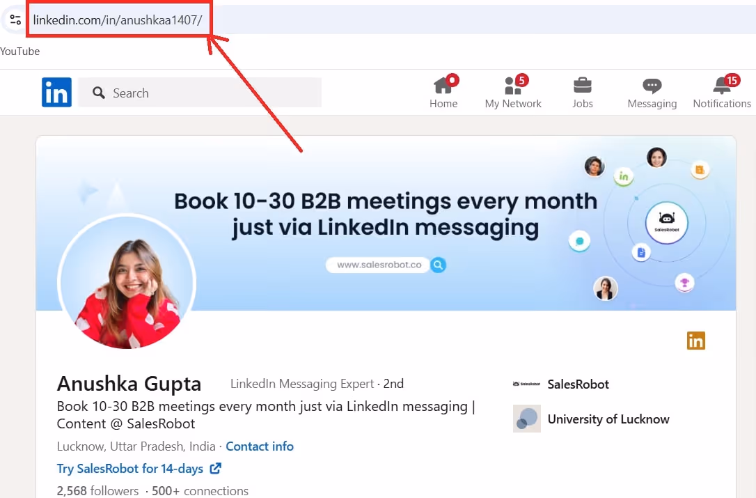 Short LinkedIn URL